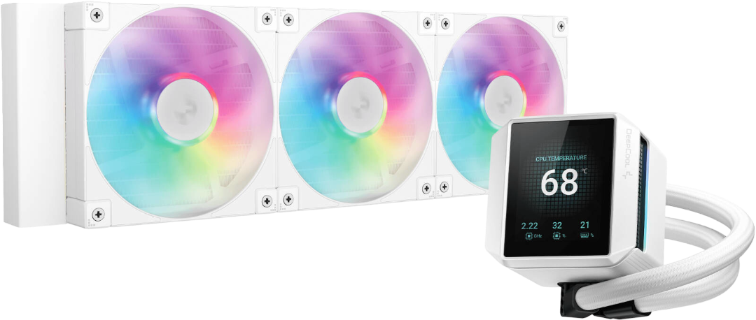 Deepcool AIO Liquid Cooler Mystique 360 ARGB 2.8 LCD - White